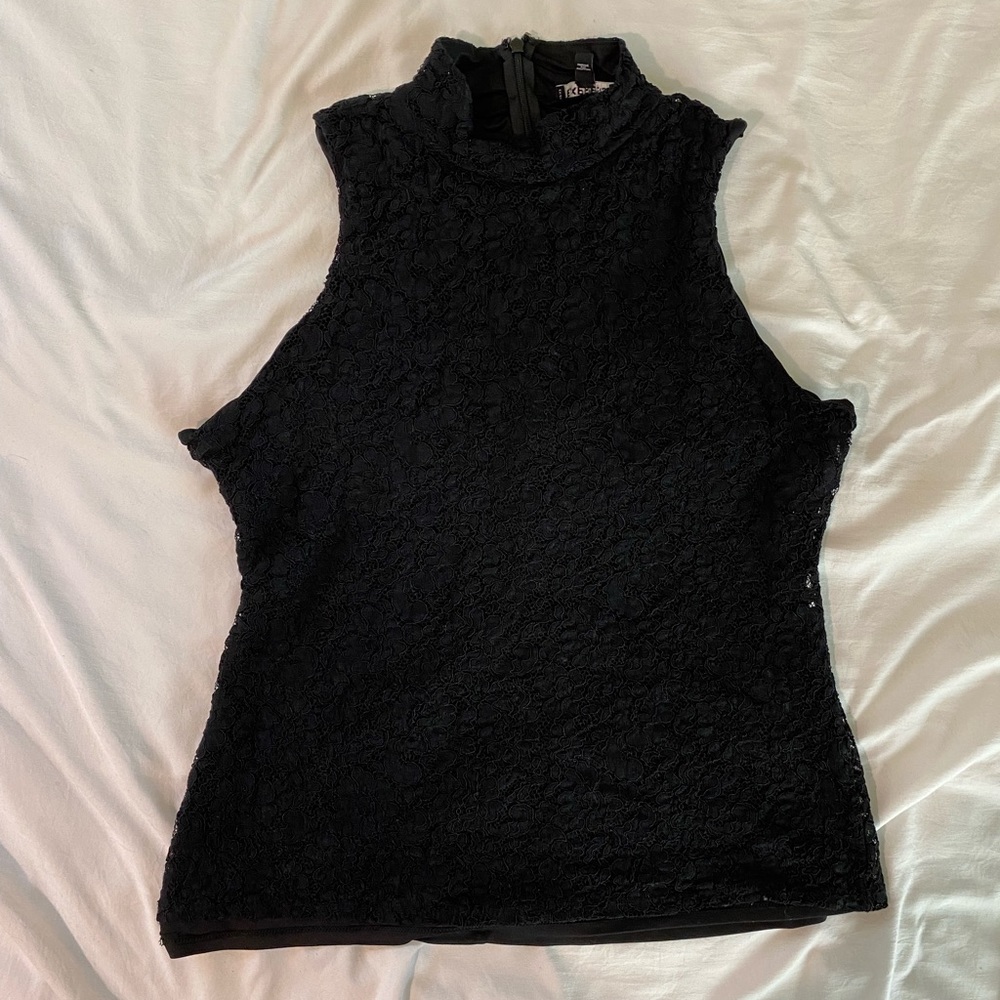 Express Lacy Mock Turtleneck